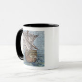 Schip van Columbus'Time' Mok (Voorkant links)