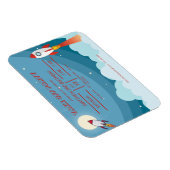 Schip van de blauwe rode ruimte van de Koel: "Birt Magneet (Rechterzijde)