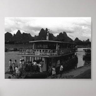 schip van de Chinese Guilin Poster