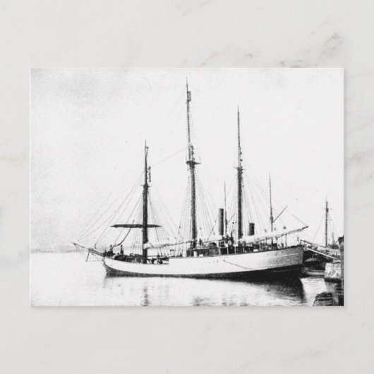 Schip van Nansen, in de haven Briefkaart (Voorkant)