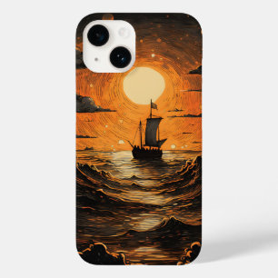 Schip varen in de nacht Case-Mate iPhone 14 hoesje