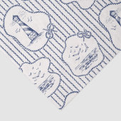 Schip voor marinethema Blauwe vuurtoren Tissuepapier (Detail)