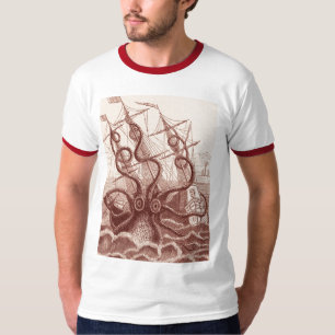 schip vs. octopus t-shirt