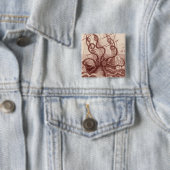 schip vs. octopus vierkante button 5,1 cm (In situ)