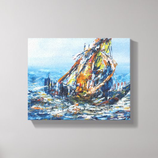 Schip Wall Decor Schilderij Canvas Afdruk (Voorkant)