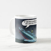 Schip zinken koffiemok (Voorkant links)