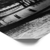  Schip zwart en wit Poster (Hoek)