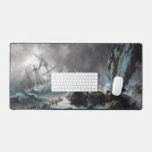 Schipbreuk in een Storm 1872 Bureaumat (Keyboard & Muis)