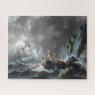 Schipbreuk in een Storm 1872 Legpuzzel