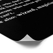Schipper Functietitel Definitie Grappige Vaar Kapi Poster (Hoek)