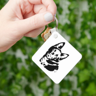 Schipperke Afbeelding Sleutelhanger