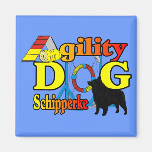 Schipperke Agility Cadeaus Magneet