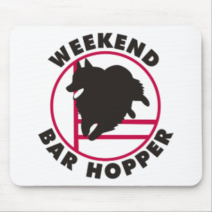 Schipperke Agility Weekend Bar Hopper Muismat