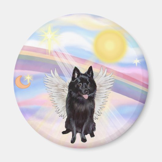 Schipperke Angel Magneet (Voorkant)