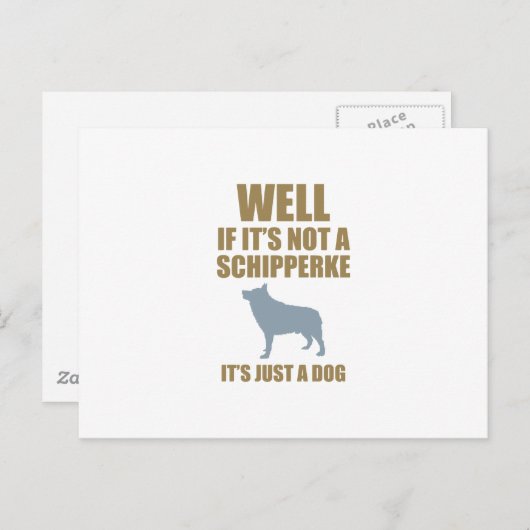 Schipperke Briefkaart (Voorkant / Achterkant)