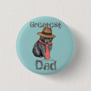 Schipperke Dad Ronde Button 3,2 Cm