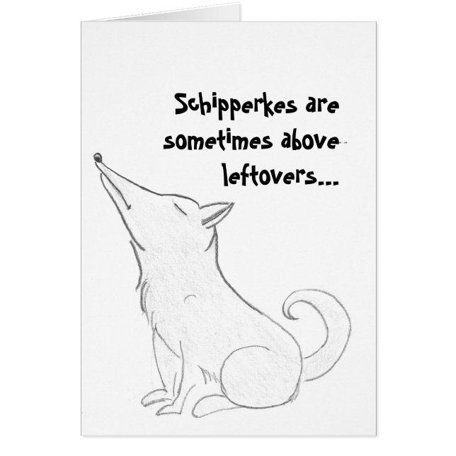 Schipperke Dog Cartoon (Devant)