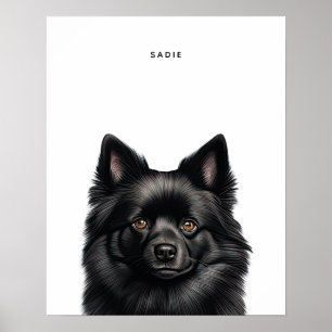 Schipperke gepersonaliseerde print