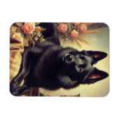  Schipperke Hondenschilderij Magneet (Horizontaal)