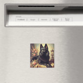  Schipperke Hondenschilderij Magneet (Insitu (Vaatwasser))