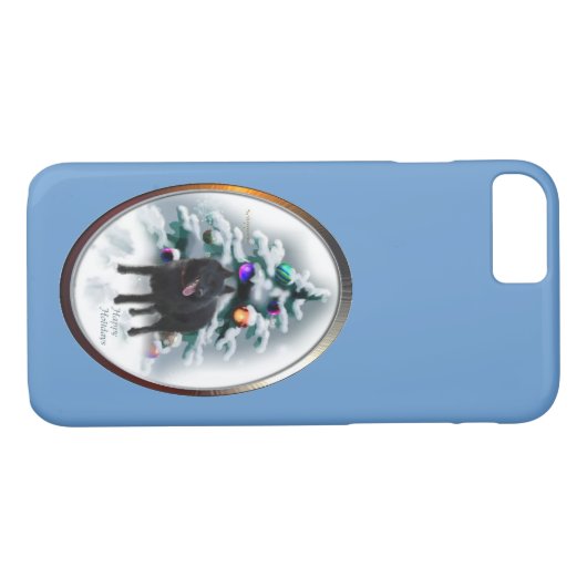 Schipperke Kerstmis Case-Mate iPhone Case (Achterkant (Horizontaal))