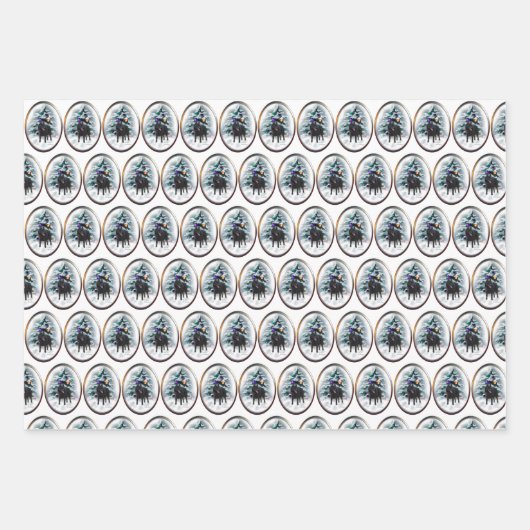 Schipperke Kerstmis Inpakpapier Vel (Voorkant 3)