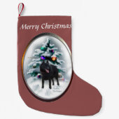 Schipperke Kerstmis Kleine Kerstsok (Voorkant)