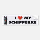 Schipperke Love Sticker (Voorkant)