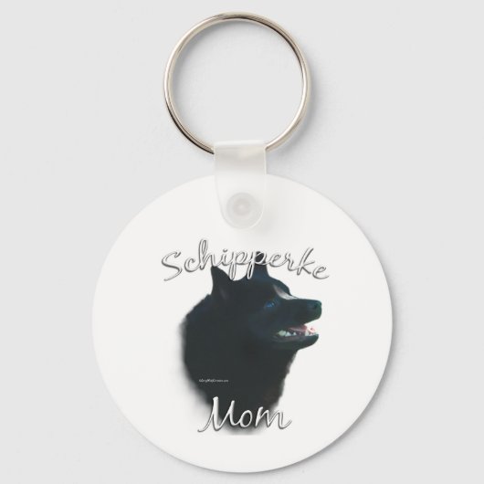 Schipperke Moeder 2 Sleutelhanger (Voorkant)
