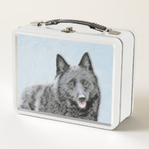Schipperke Painting - Cute Original Dog Art
