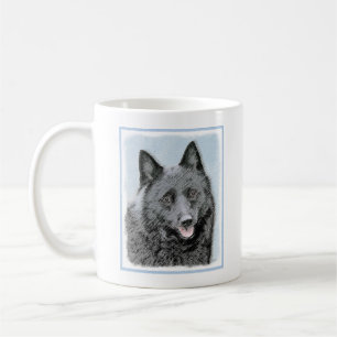 Schipperke Painting - Cute Original Dog Art Koffiemok