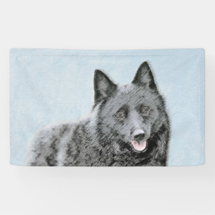 Schipperke Painting - Cute Original Dog Art Spandoek