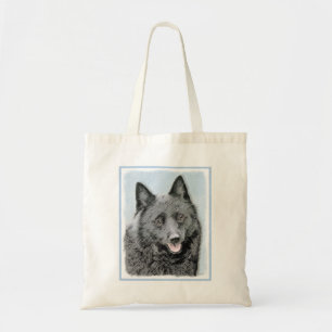 Schipperke Painting - Cute Original Dog Art Tote Bag