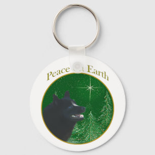 Schipperke Peace Sleutelhanger