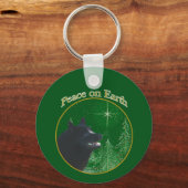 Schipperke Peace Sleutelhanger (Voorkant)