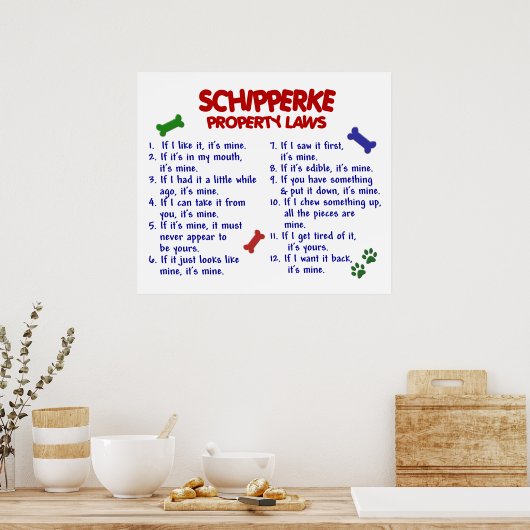 SCHIPPERKE PL2 POSTER (Keuken)