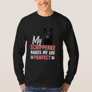 Schipperke Puppy Huisdier Liefhebber Hond Liefhebb T-shirt