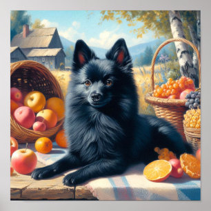  Schipperke Puppy Schilderij Poster