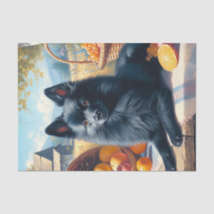 Schipperke Puppy Schilderij Tissuepapier