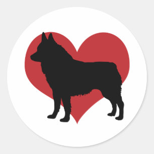 Schipperke Ronde Sticker