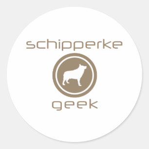 Schipperke Ronde Sticker