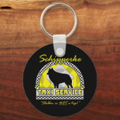 Schipperke Taxi Service Sleutelhanger (Voorkant)