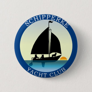Schipperke Yacht Club Ronde Button 5,7 Cm