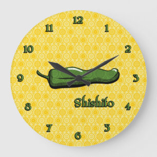 Schishito Chili Pepper Clock Grote Klok