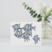 Schissortail Sergeant Briefkaart (Staand voorkant)