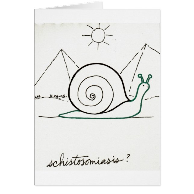 Schistosomiasis-kaart (Voorkant)