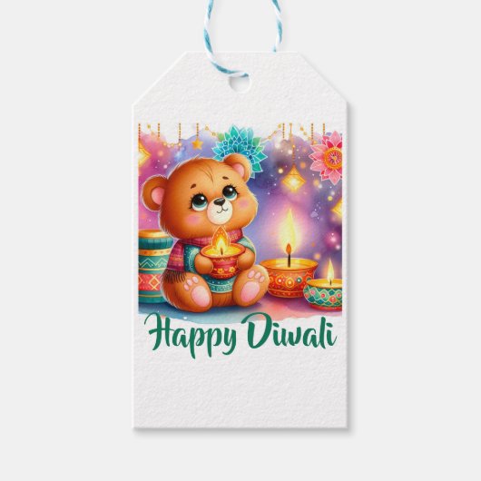 Schitter Lichtjes Cadeaulabel (Voorkant)