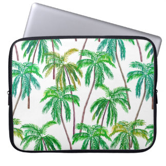 Schitterend acryl naadloos bloemenzomerpatroon w laptop sleeve