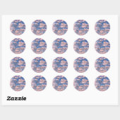 Schitterend bijbelpasta voor kleurenfoto's ronde sticker (Vel)