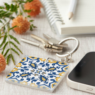 💙 schitterend blauw en geel Azulejos, Sleutelhanger